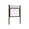 Premium Post Mounted Outdoor Noticeboard
