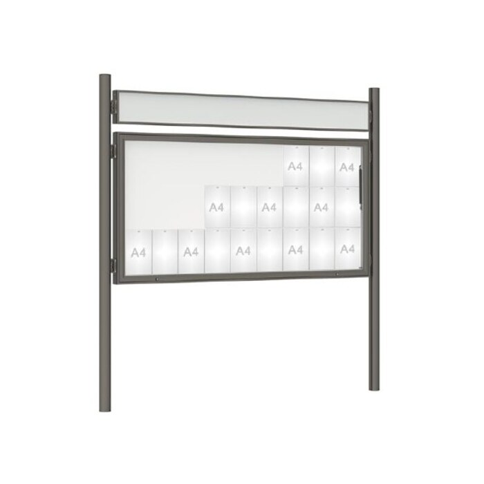Premium Post Mounted Outdoor Noticeboard