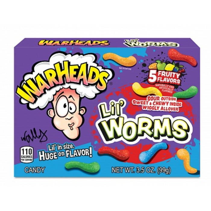 Warheads Lil' Worms Theatre Box 99g *USA*