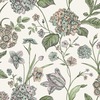 Amelie Hydrangea Wallpaper Cream / Multi Rasch 260162