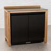 Draco Grills Teak Outdoor Black Stainless Steel Double Fridge Cabinet with Ceramic Top 208L, Mid March 2026
