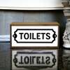 Light Box Toilets Sign