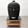 Draco Grills Teak Outdoor Kitchen 70cm Deep Low Table with Kamado 27Inch (69cm)