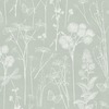 Botanical Wallpaper Sage Green World of Wallpaper AF0039