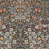 William Morris At Home Blackthorn Wallpaper Charcoal / Burnt Orange 124250