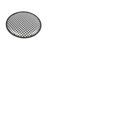 10" Metal Speaker Grille Black PVC Trim
