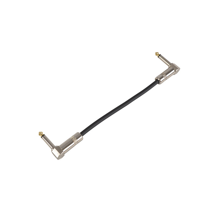 Pedal Board Patch Lead Right Angled Jack to Jack 150cm with Metal Jacks