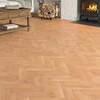 Lusso Venice Luxe Natural Oak Lacquered 20/6 mm Herringbone Engineered Wood Flooring