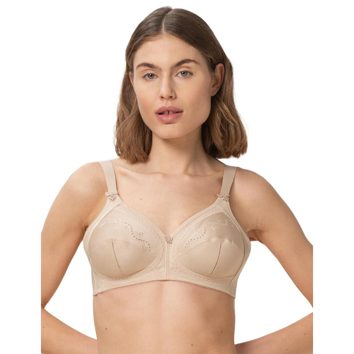 Triumph Doreen Cotton Mix Non Wired Bra - Skin - 38D