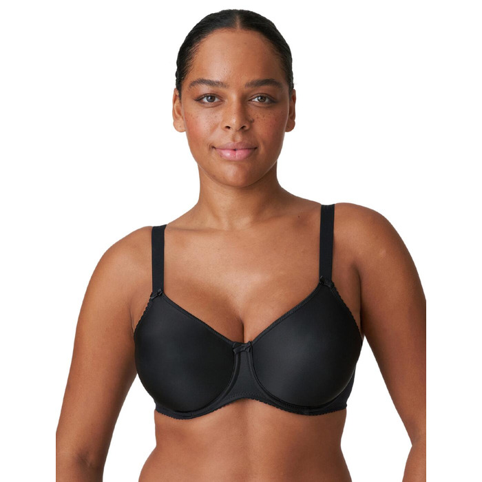Prima Donna Satin Non Padded Full Cup Bra - Black - 34G