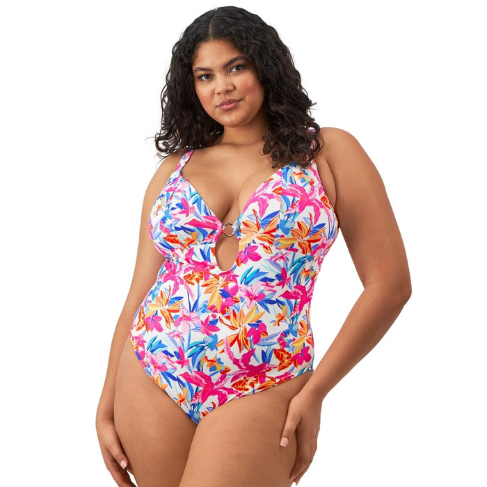 Elomi Savaneta Swimsuit - White - 40H