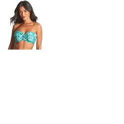 Panache English Rose Ella Twist Bandeau Bikini Top