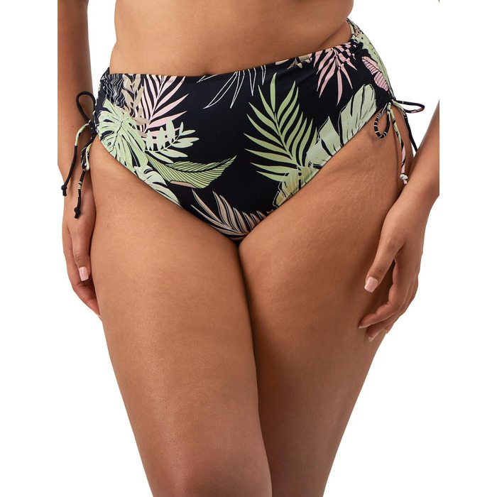 Elomi Tropical Retreat Adjustable Bikini Brief - Black - 3XL - 20