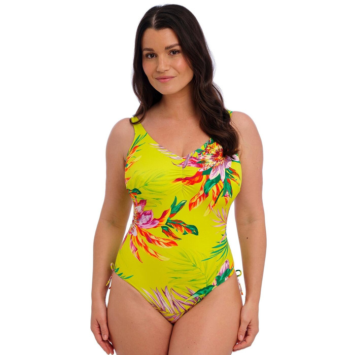 Fantasie Cala Macarella Underwired V Neck Swimsuit - Zest - 44E