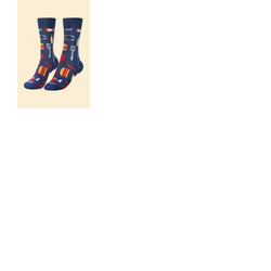 Powder BBQ Buddy Men's Bamboo Socks Navy