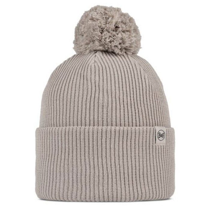 Buff Knitted Beanie Renvi Birch Grey