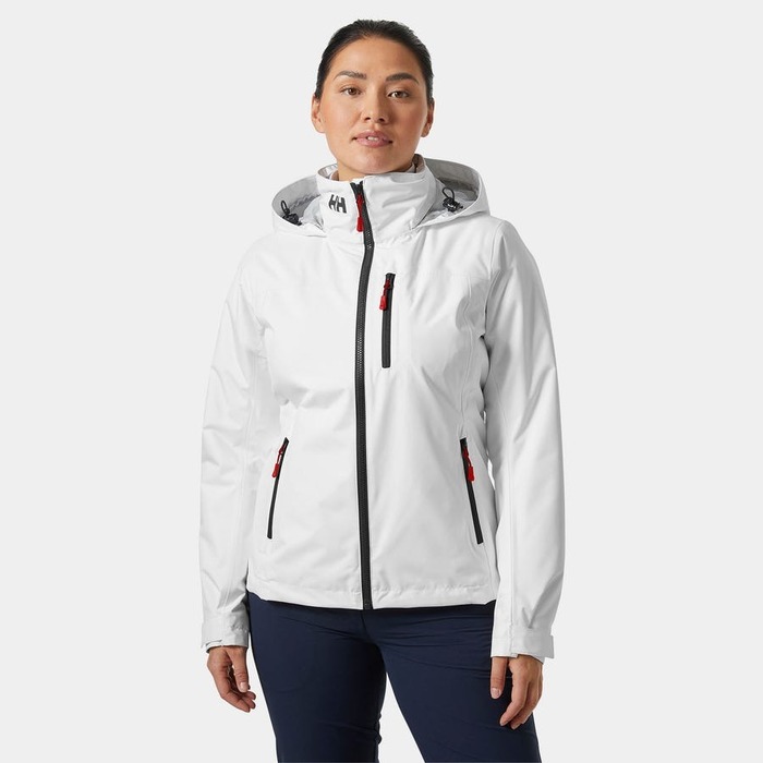 Helly Hansen Crew 2. 0 Midlayer Hooded Women's Sailing Jacket White-M