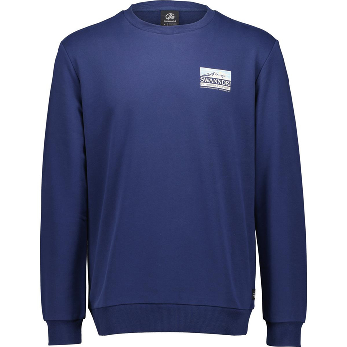 Swanndri Men's Lindis Crew Sweatshirt Navy M