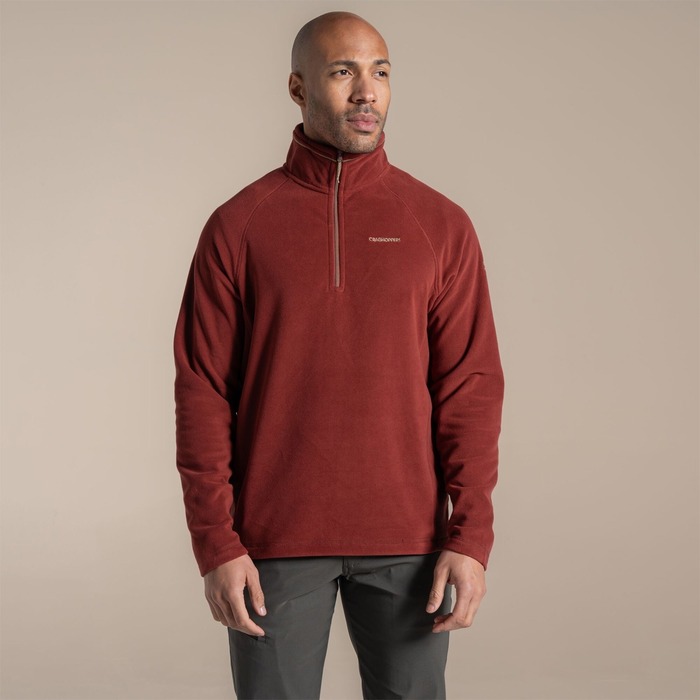 Craghoppers Men's Corey VI Half Zip Fleece Red Jasper S