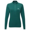 Mountain Equipment Women's Cerrig Long Sleeve Zip T-Shirt Deep Teal 8