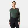 Helly Hansen Women's Lifa Merino Midweight Crew Base Layer Jungle Green XL