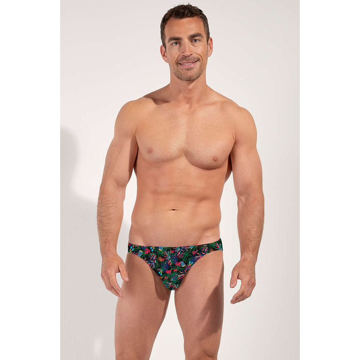 HOM FUNKY STYLE Comfort Micro Brief - Black Print