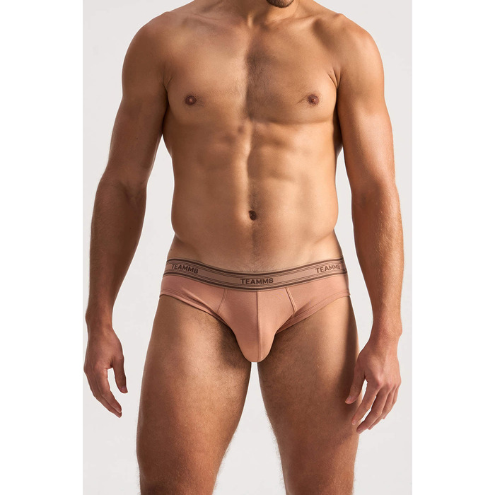TEAMM8 Cotton Classic Brief - Latte
