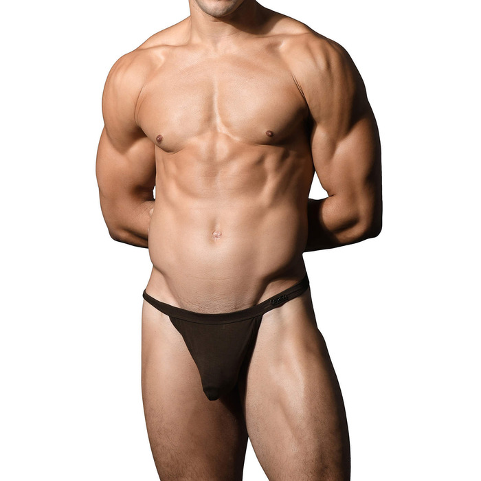 Andrew Christian Almost Naked SEX Bamboo Thong - Brown