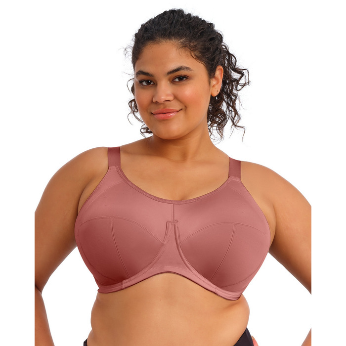 Elomi Active Energise Sports Bra - Rosewood - 36FF