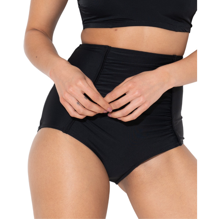 Pour Moi Space Super High-Waist Ruched Tummy Control Bikini Brief