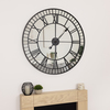 Windermere Indoor Outdoor Mirrored Skeleton Wall Clock