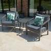 Bracken Outdoors Antigua Rope Aluminium Bistro Table & Chairs Garden Furniture Set