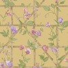 Trailing Floral Trellis Wallpaper Ochre Holden 14201