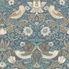 William Morris At Home Strawberry Thief Wallpaper Washed Blue 140503