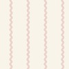 Do the Wiggle Stripe Wallpaper Pink / Cream World Of Wallpaper 50475