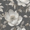 Alethia Floral Wallpaper Black Muriva 227503