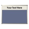 Felt Noticeboard with Header and Aluminium Frame