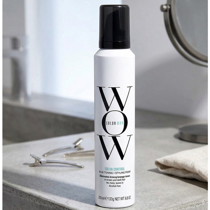 Color Wow Color Control Blue Toning Foam 200ml for Brunette Hair