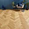 Herringbone Engineered Oak Flooring Malham Warm Brushed & Oiled 90mm x 14mm