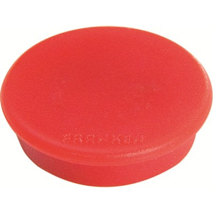 Franken Round Magnet 32mm Red Pack of 10