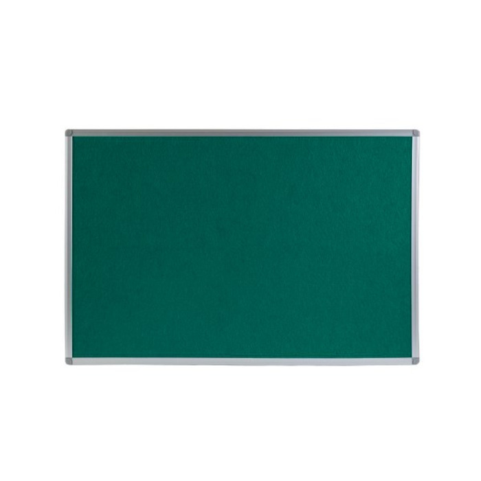 Boards Direct Felt Noticeboard Aluminium Frame 900 x 600mm GREEN
