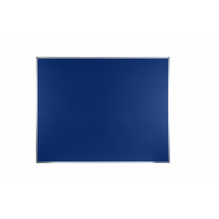 Boards Direct Felt Noticeboard Aluminium Frame 1500 x 1200mm BLUE