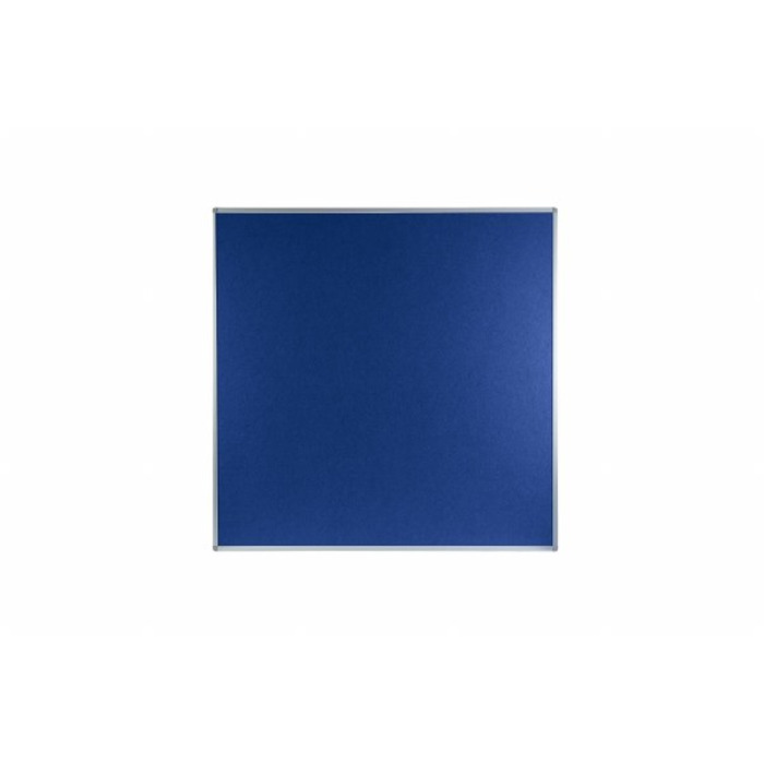 Boards Direct Felt Noticeboard Aluminium Frame 1200 x 1200mm BLUE