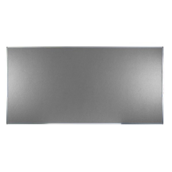 Boards Direct Felt Noticeboard Aluminium Frame 2400 x 1200mm GREY