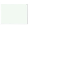 NAGA Magnetic Glass Noticeboard WHITE 60 x 80cm