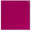 NAGA Magnetic Glass Noticeboard PINK 45 x 45cm