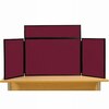 Midi Desk Top Display Stand Black Frame/Wine Fabric