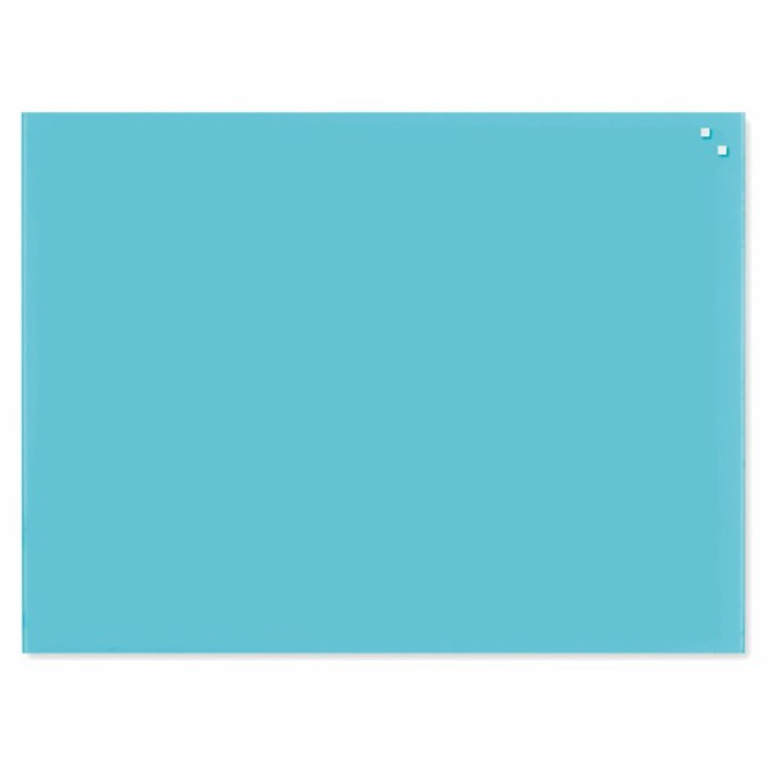 NAGA Magnetic Glass Noticeboard TURQUOISE 60 x 80cm