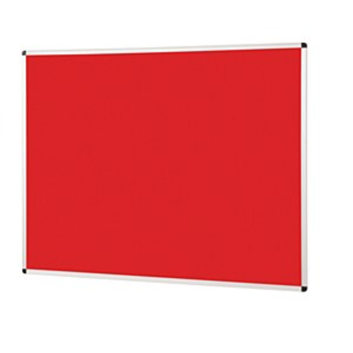 Metroplan Felt Noticeboard 1200 x 900mm Red