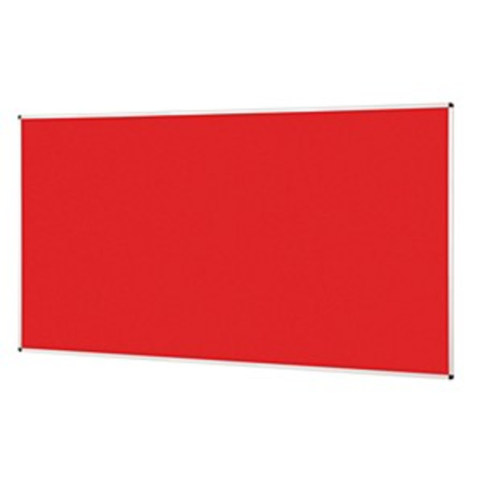 Metroplan Felt Noticeboard 1200 x 2400mm Red